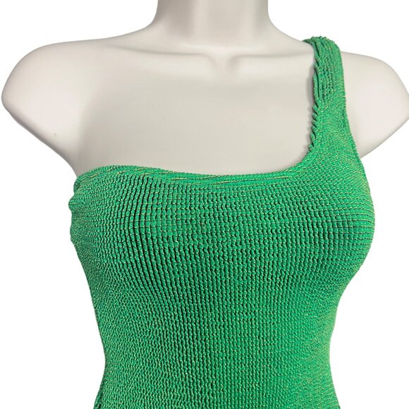 NWT Good American Always Fits One-Shoulder One-Piece Swimsuit Size 1/2 - Picture 4 of 8